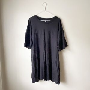 Free People Kim Hemp Lounge Set *TOP ONLY* black size L tshirt dress